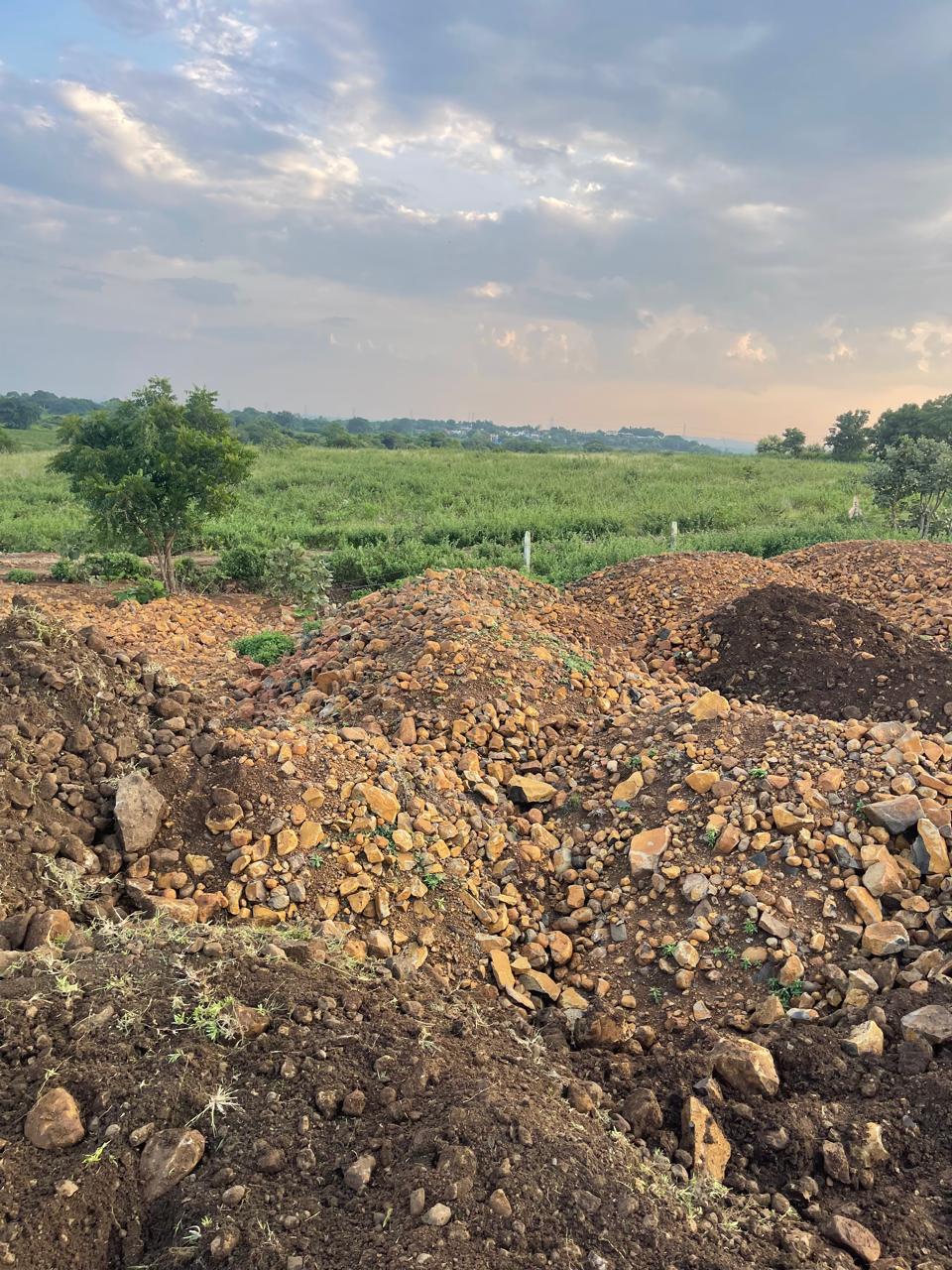 Groundwork at the site: Actual site-work photograph